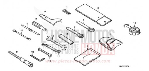 OUTILS CBF1000A7 de 2007